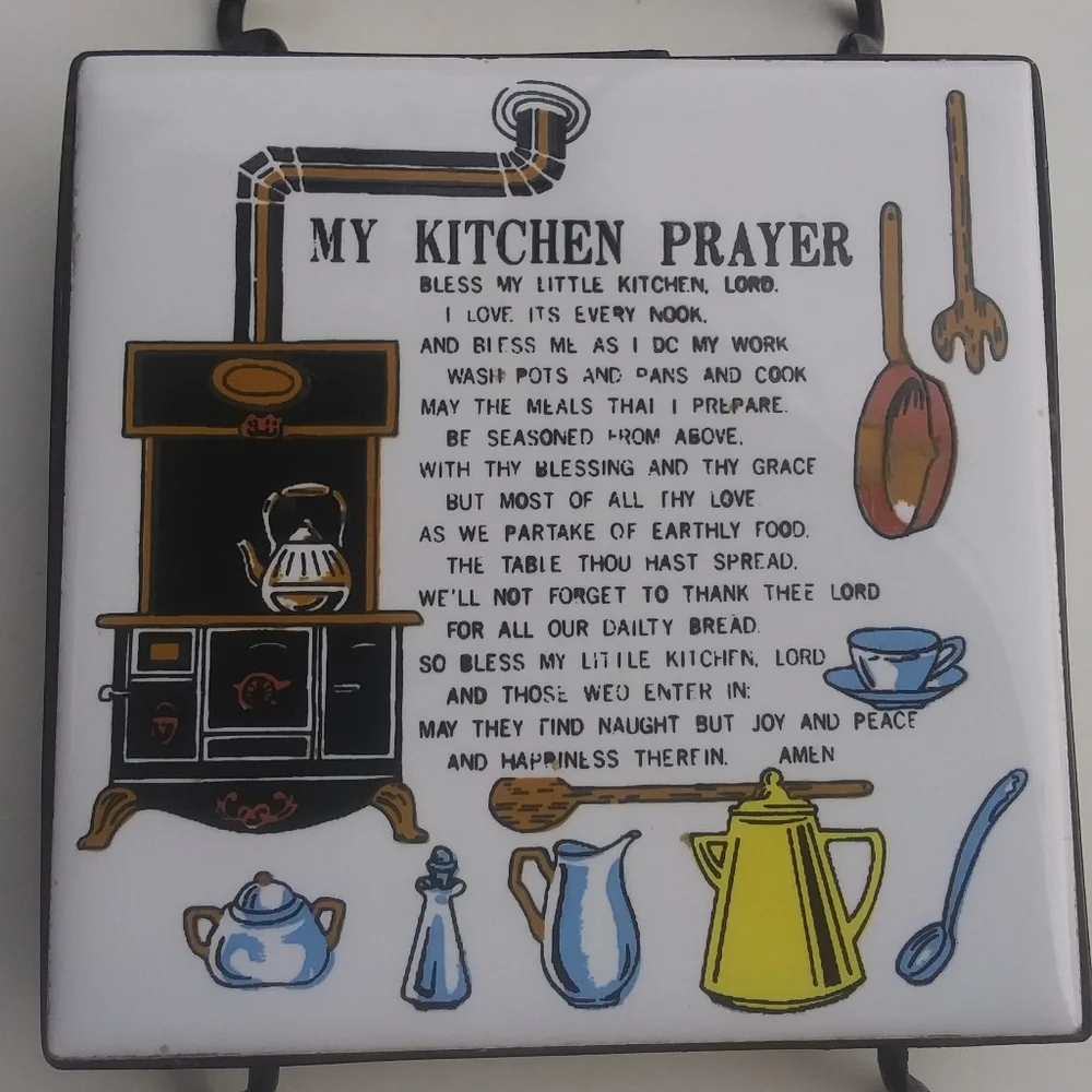 Vintage tile trivet